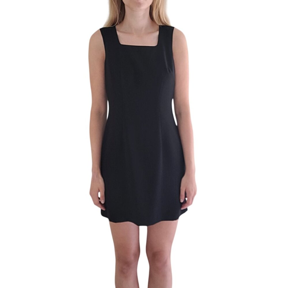 80s Vintage Classic Cocktail Sleeveless Little Black Dress size 4/small